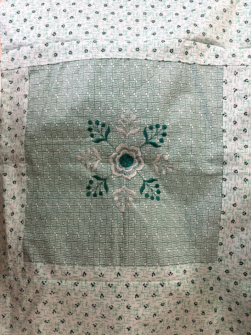 Maytrika bedsheet raised floral embroidery with premium threadwork and elegant finish